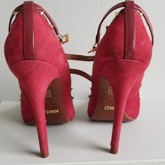 All leather Schutz studded heels - Picture 12 of 15